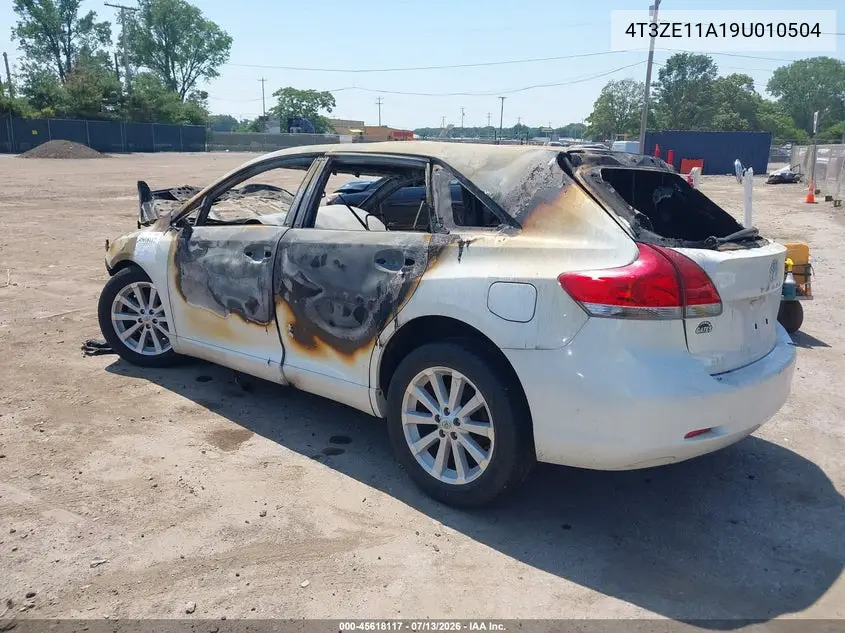 2009 Toyota Venza VIN: 4T3ZE11A19U010504 Lot: 45618117