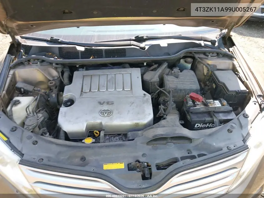 2009 Toyota Venza Base V6 VIN: 4T3ZK11A99U005267 Lot: 45633251