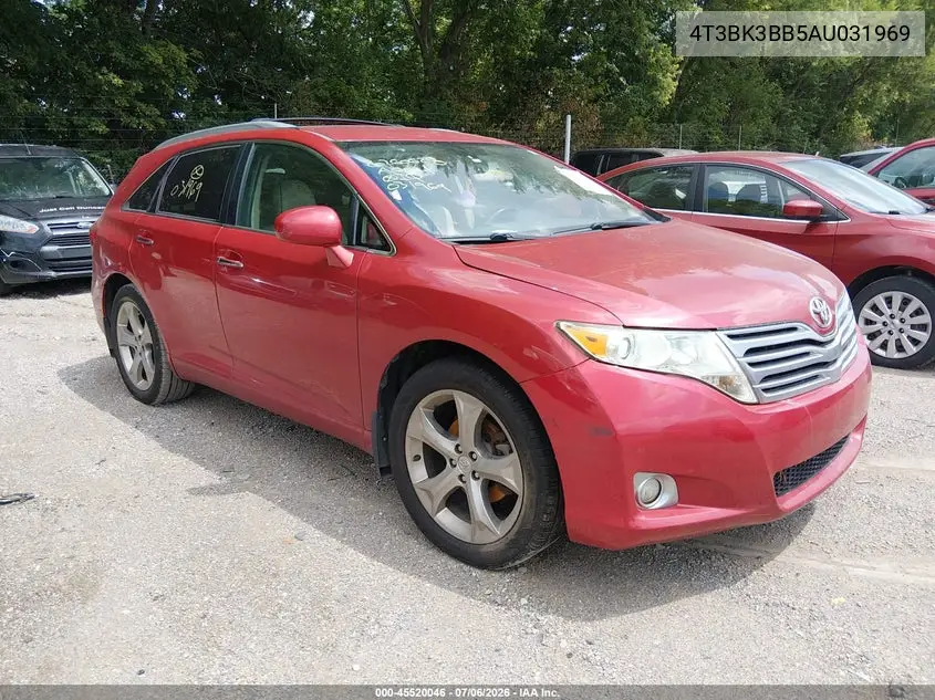 2010 Toyota Venza Base V6 VIN: 4T3BK3BB5AU031969 Lot: 45520046