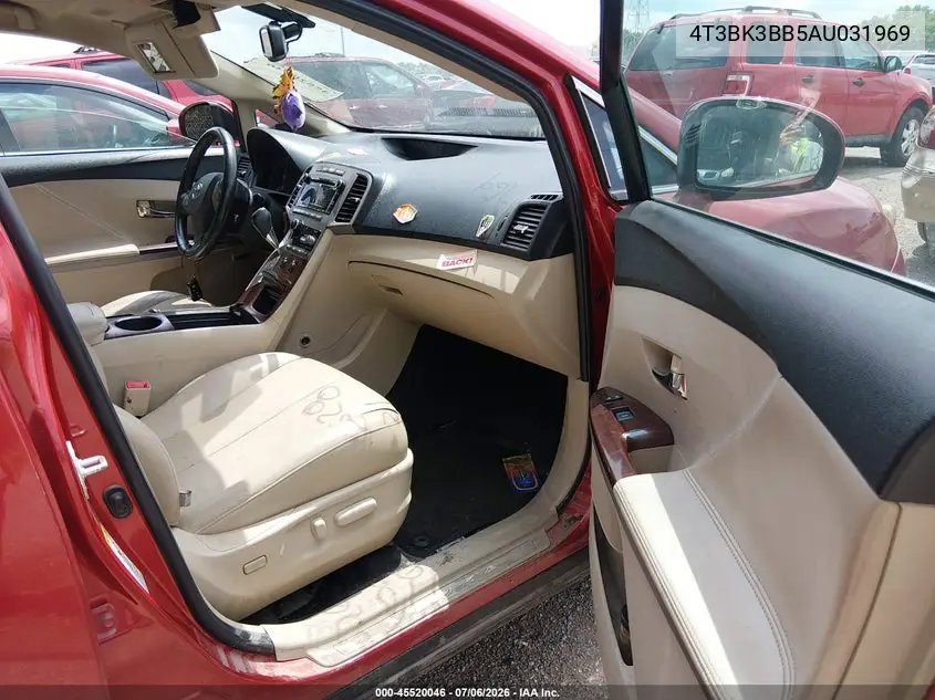 2010 Toyota Venza Base V6 VIN: 4T3BK3BB5AU031969 Lot: 45520046