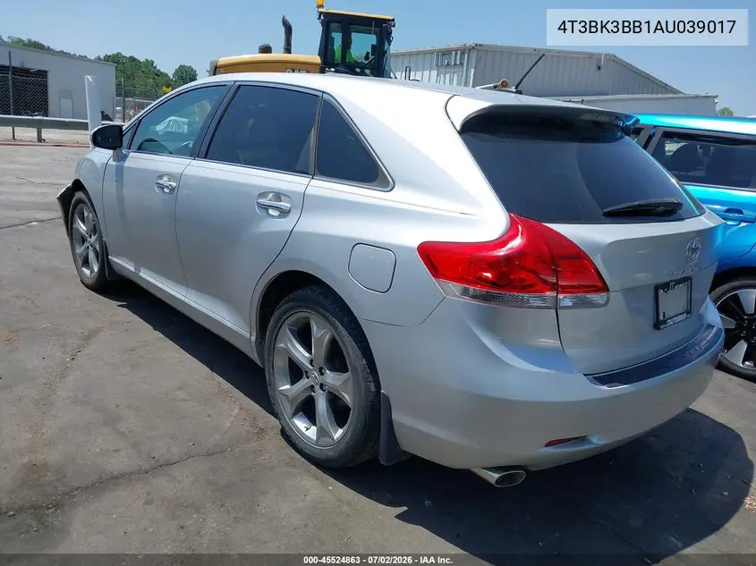 2010 Toyota Venza Base V6 VIN: 4T3BK3BB1AU039017 Lot: 45524863