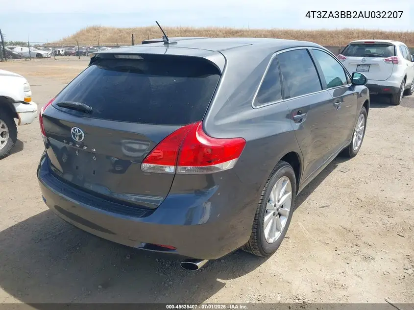 2010 Toyota Venza VIN: 4T3ZA3BB2AU032207 Lot: 45535407