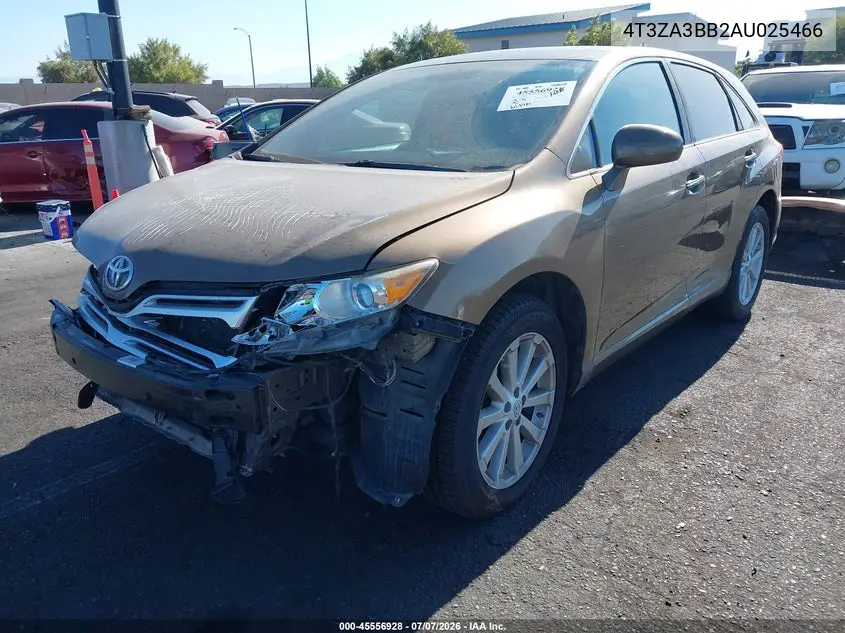 2010 Toyota Venza VIN: 4T3ZA3BB2AU025466 Lot: 45556928