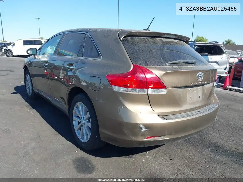 2010 Toyota Venza VIN: 4T3ZA3BB2AU025466 Lot: 45556928