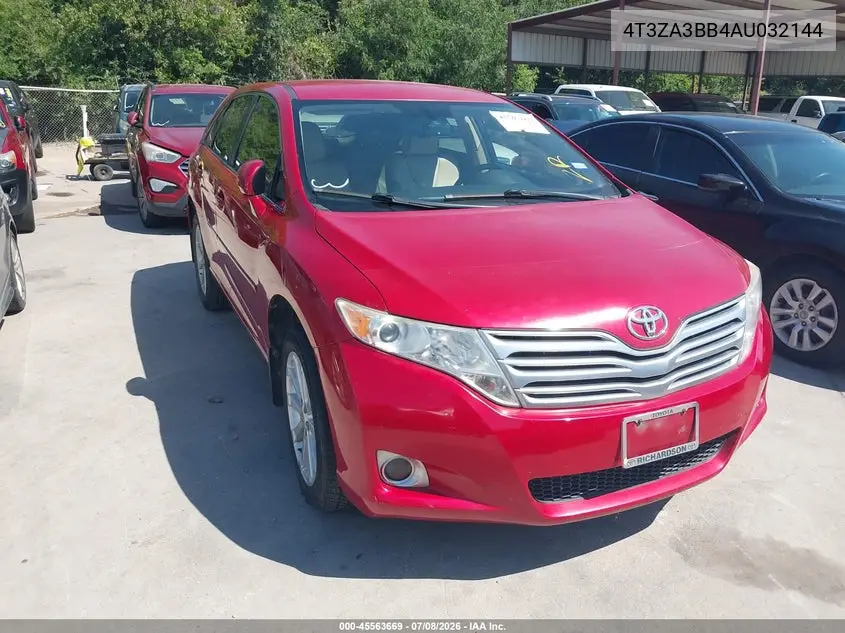 2010 Toyota Venza VIN: 4T3ZA3BB4AU032144 Lot: 45563669