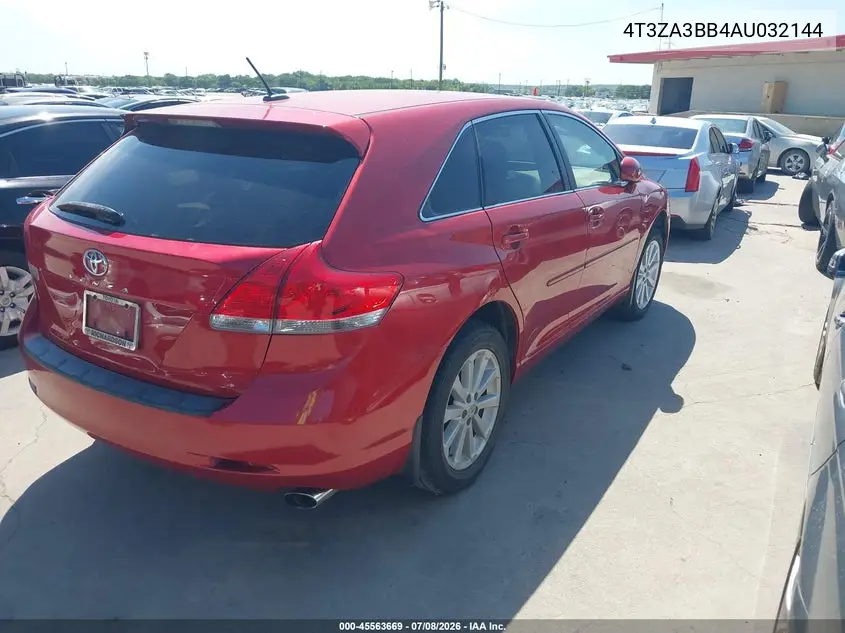 2010 Toyota Venza VIN: 4T3ZA3BB4AU032144 Lot: 45563669