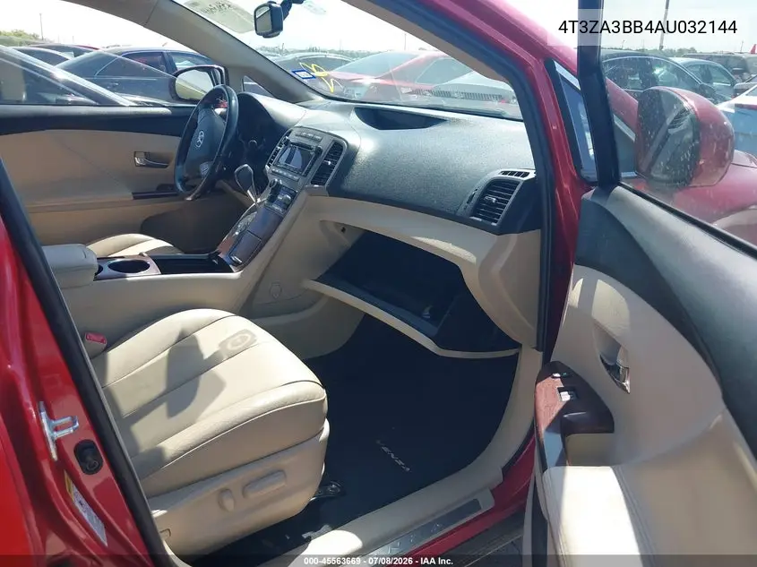 2010 Toyota Venza VIN: 4T3ZA3BB4AU032144 Lot: 45563669