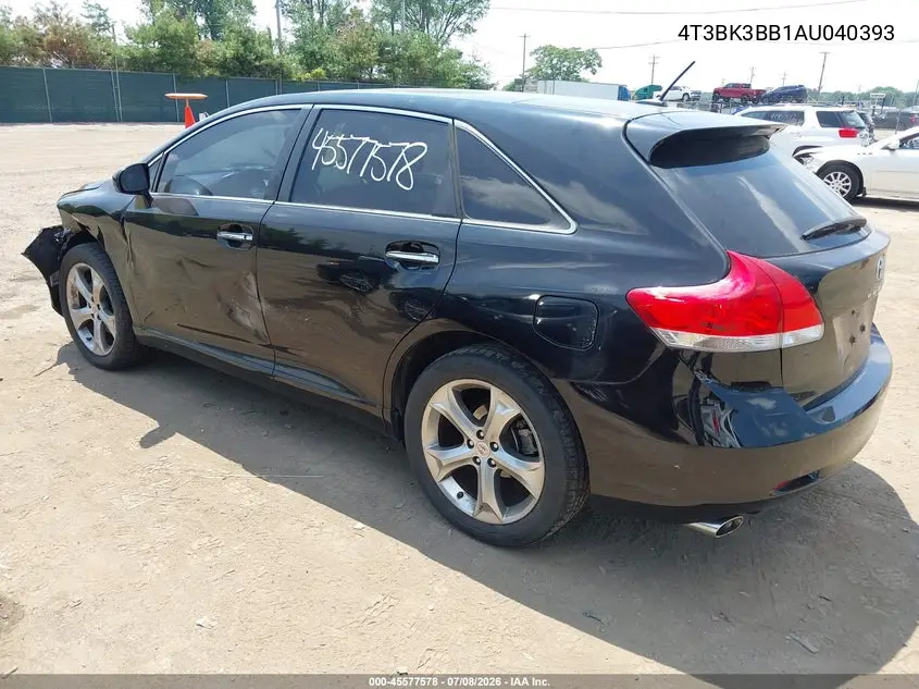 2010 Toyota Venza Base V6 VIN: 4T3BK3BB1AU040393 Lot: 45577578