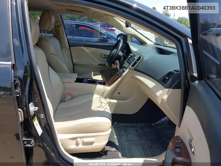 2010 Toyota Venza Base V6 VIN: 4T3BK3BB1AU040393 Lot: 45577578