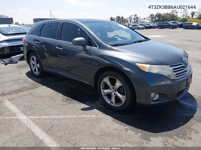 2010 Toyota Venza Base V6 VIN: 4T3ZK3BB6AU021644 Lot: 45586569