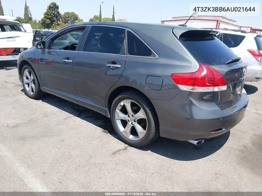 2010 Toyota Venza Base V6 VIN: 4T3ZK3BB6AU021644 Lot: 45586569