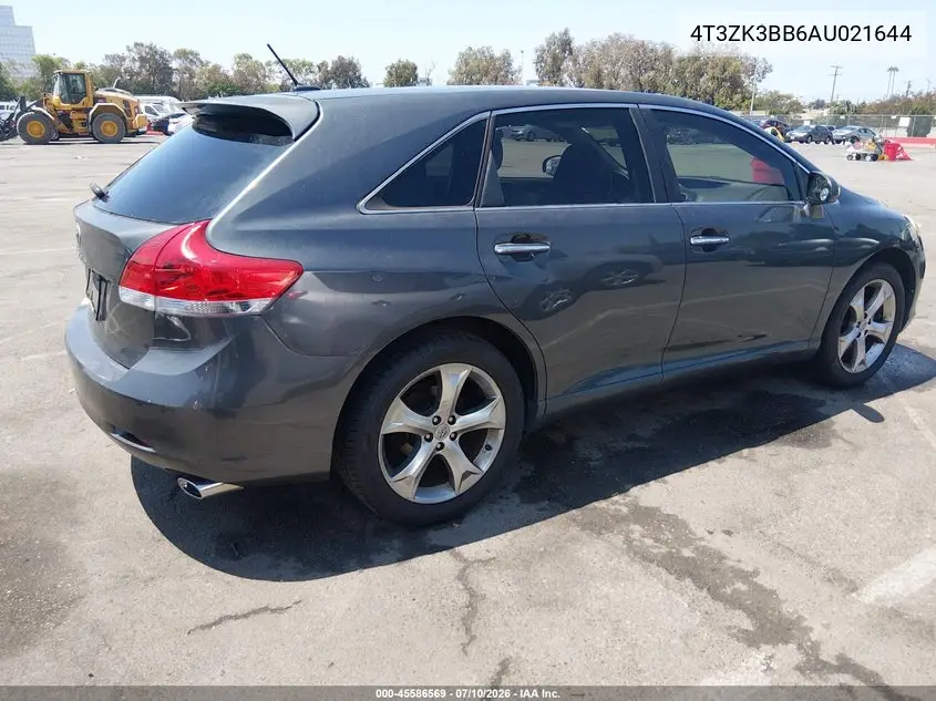 2010 Toyota Venza Base V6 VIN: 4T3ZK3BB6AU021644 Lot: 45586569