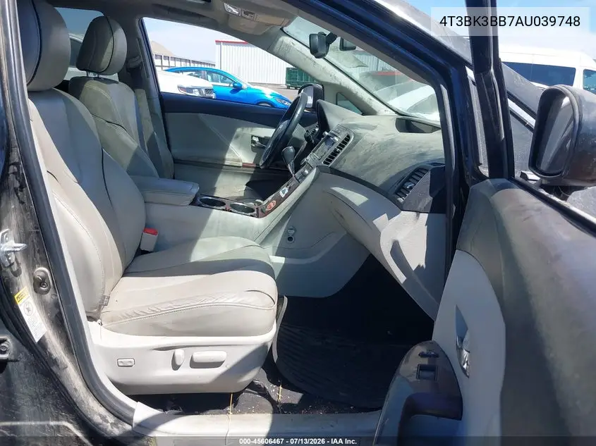 2010 Toyota Venza Base V6 VIN: 4T3BK3BB7AU039748 Lot: 45606467
