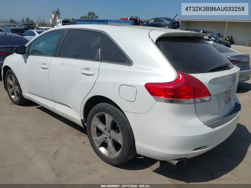2010 Toyota Venza Base V6 VIN: 4T3ZK3BB6AU033258 Lot: 45656861