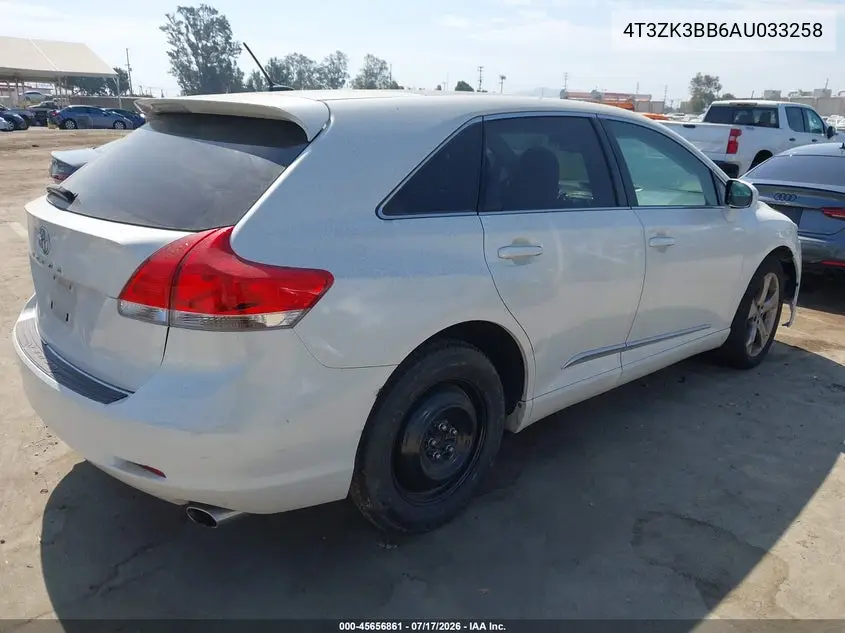 2010 Toyota Venza Base V6 VIN: 4T3ZK3BB6AU033258 Lot: 45656861