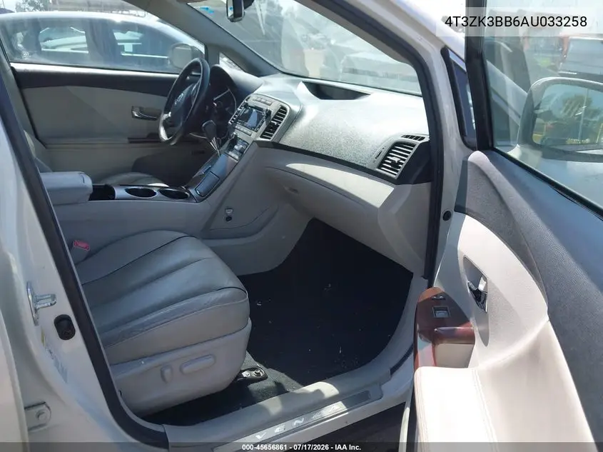 2010 Toyota Venza Base V6 VIN: 4T3ZK3BB6AU033258 Lot: 45656861