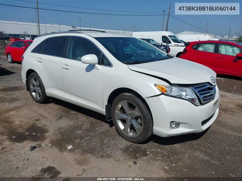 2011 Toyota Venza Base V6 VIN: 4T3BK3BB1BU060144 Lot: 45517358