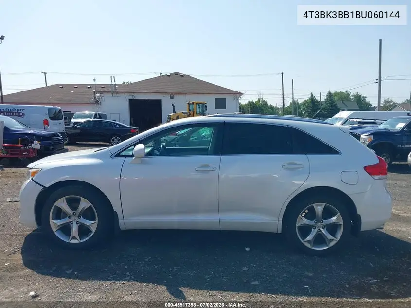 2011 Toyota Venza Base V6 VIN: 4T3BK3BB1BU060144 Lot: 45517358