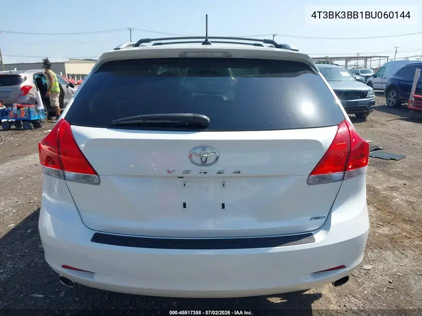 2011 Toyota Venza Base V6 VIN: 4T3BK3BB1BU060144 Lot: 45517358