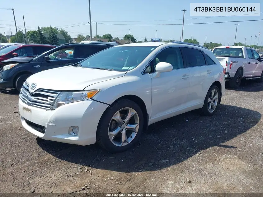 2011 Toyota Venza Base V6 VIN: 4T3BK3BB1BU060144 Lot: 45517358