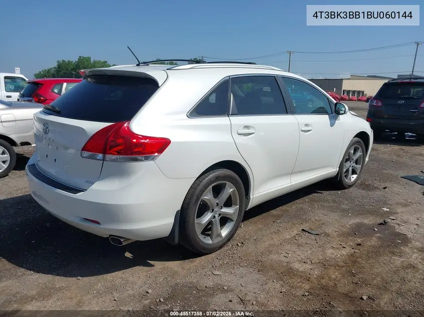 2011 Toyota Venza Base V6 VIN: 4T3BK3BB1BU060144 Lot: 45517358