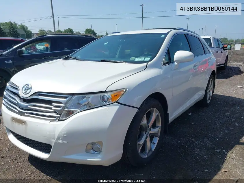 2011 Toyota Venza Base V6 VIN: 4T3BK3BB1BU060144 Lot: 45517358