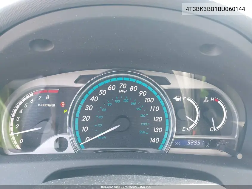 2011 Toyota Venza Base V6 VIN: 4T3BK3BB1BU060144 Lot: 45517358