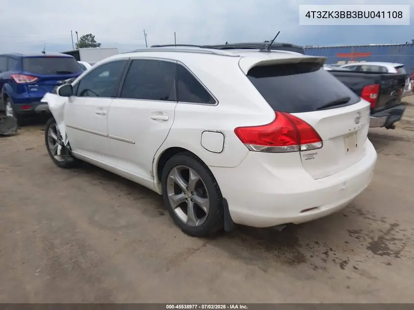 2011 Toyota Venza Base V6 VIN: 4T3ZK3BB3BU041108 Lot: 45538977