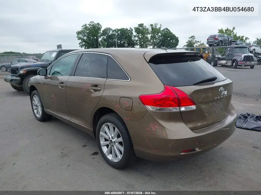 2011 Toyota Venza VIN: 4T3ZA3BB4BU054680 Lot: 45542971