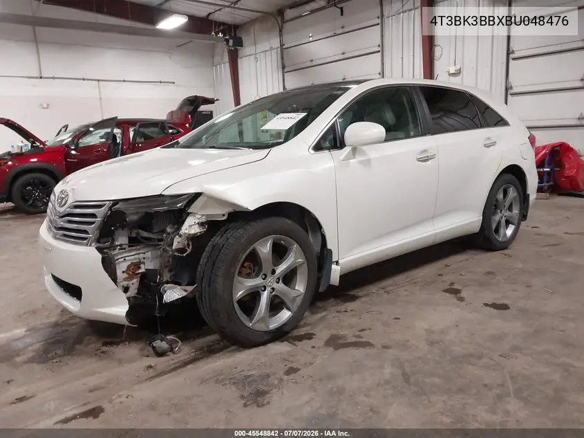2011 Toyota Venza Base V6 VIN: 4T3BK3BBXBU048476 Lot: 45548842