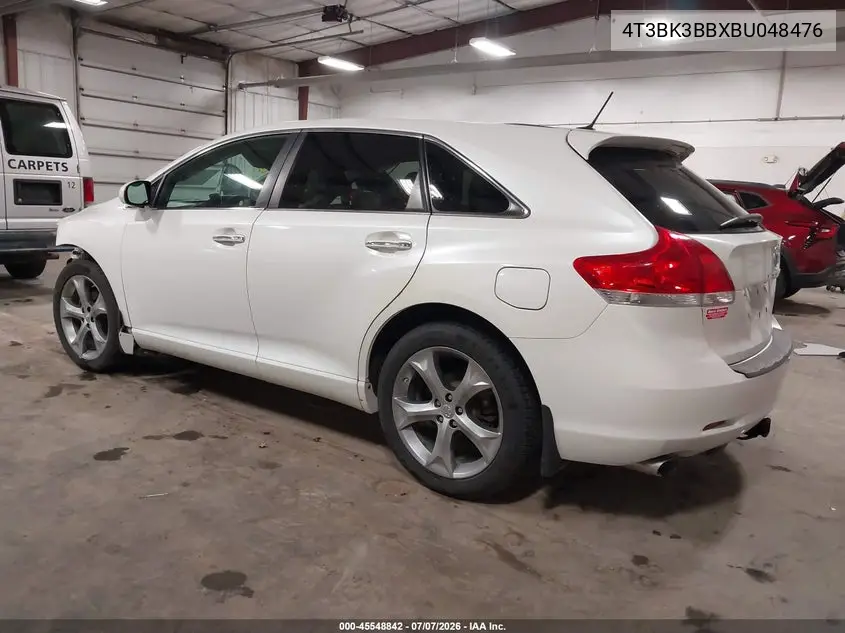 2011 Toyota Venza Base V6 VIN: 4T3BK3BBXBU048476 Lot: 45548842