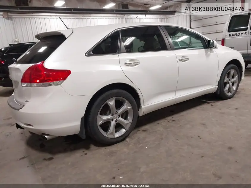 2011 Toyota Venza Base V6 VIN: 4T3BK3BBXBU048476 Lot: 45548842