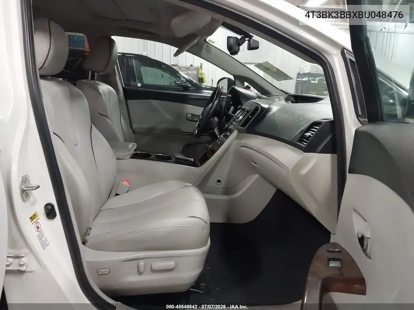 2011 Toyota Venza Base V6 VIN: 4T3BK3BBXBU048476 Lot: 45548842