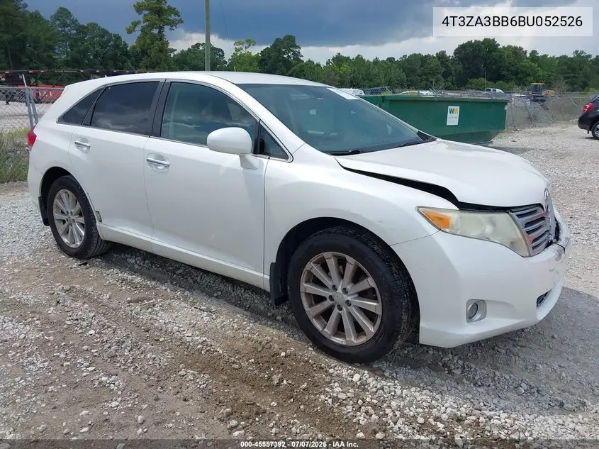 2011 Toyota Venza VIN: 4T3ZA3BB6BU052526 Lot: 45557392