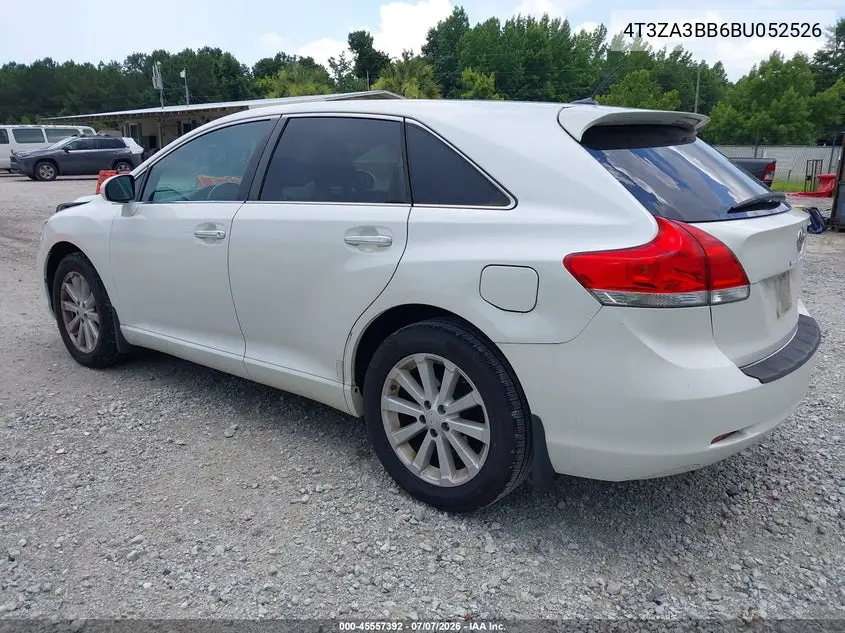 2011 Toyota Venza VIN: 4T3ZA3BB6BU052526 Lot: 45557392