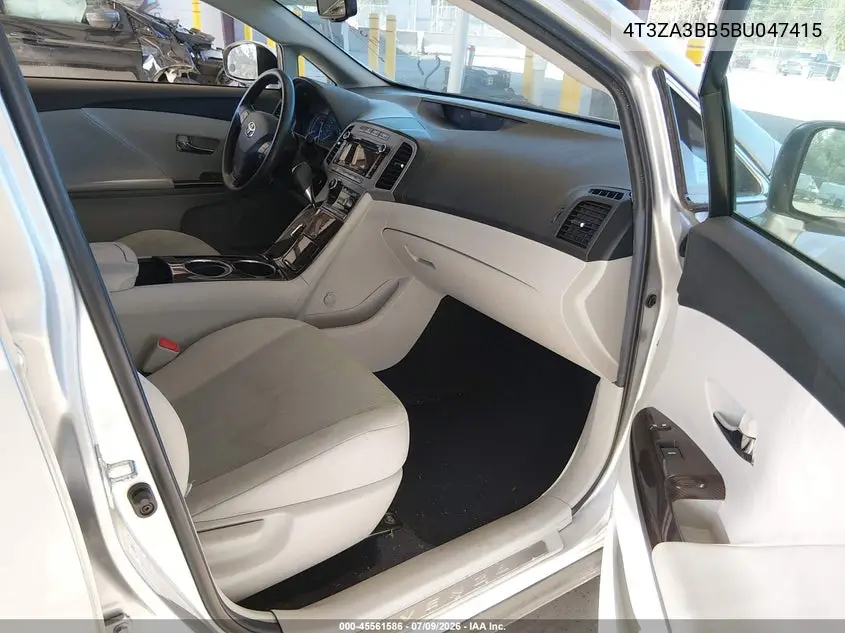2011 Toyota Venza VIN: 4T3ZA3BB5BU047415 Lot: 45561586