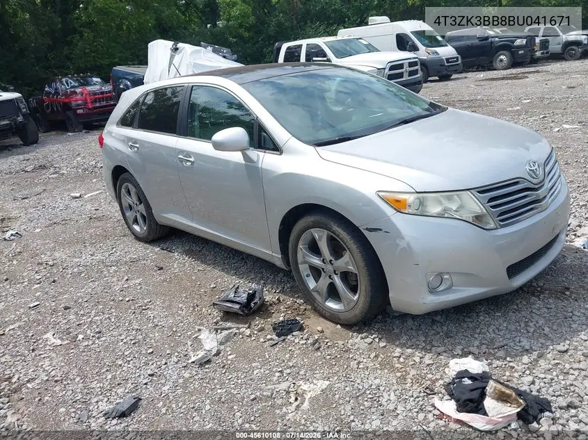 2011 Toyota Venza Base V6 VIN: 4T3ZK3BB8BU041671 Lot: 45610108