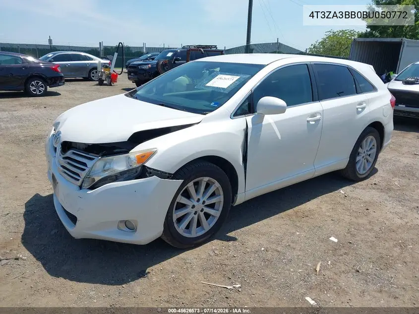 2011 Toyota Venza VIN: 4T3ZA3BB0BU050772 Lot: 45626573