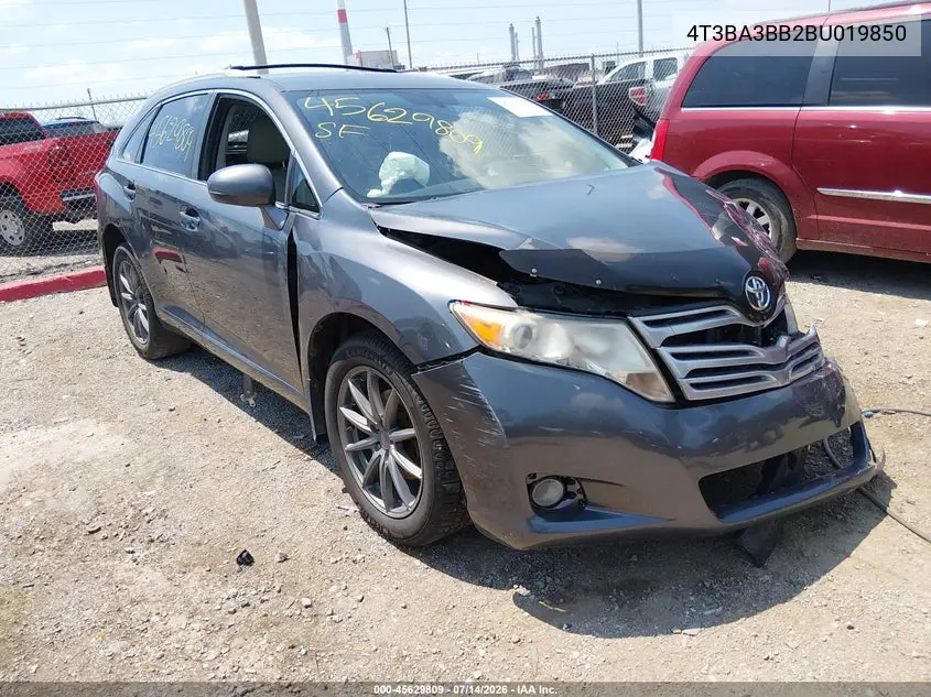 2011 Toyota Venza VIN: 4T3BA3BB2BU019850 Lot: 45629809