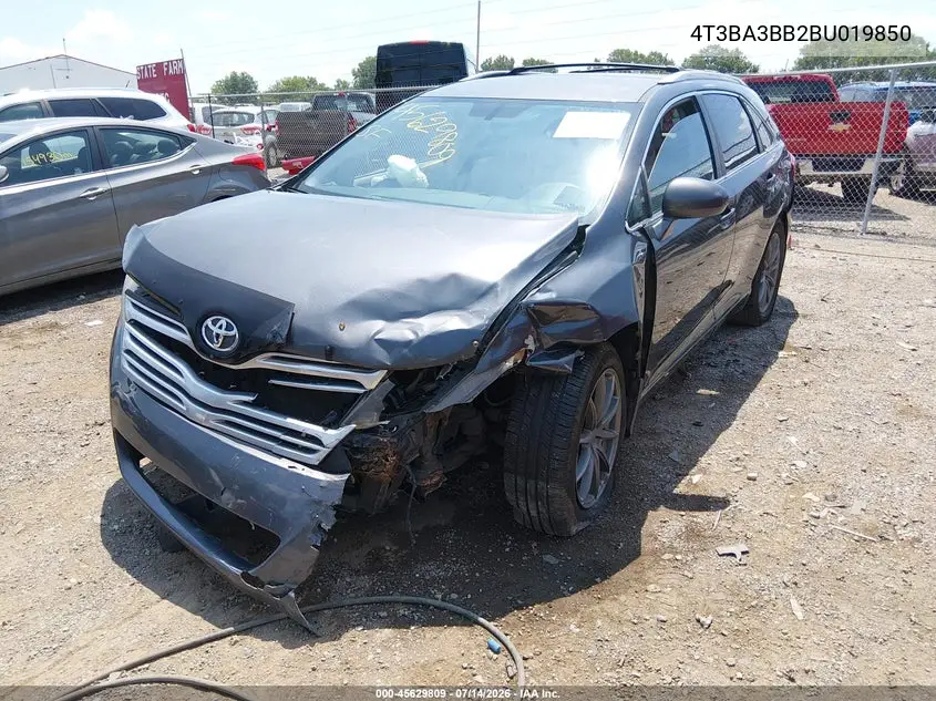 2011 Toyota Venza VIN: 4T3BA3BB2BU019850 Lot: 45629809