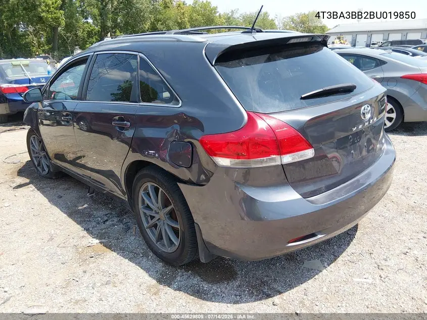 2011 Toyota Venza VIN: 4T3BA3BB2BU019850 Lot: 45629809