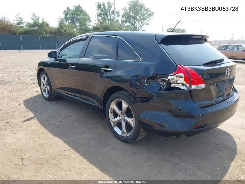 2011 Toyota Venza Base V6 VIN: 4T3BK3BB3BU053728 Lot: 45648970