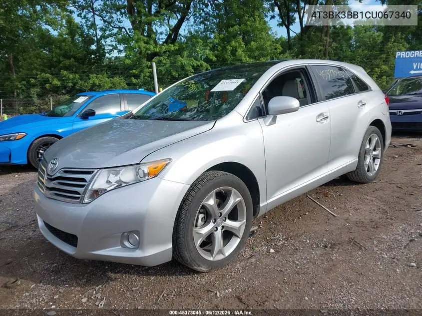 2012 Toyota Venza Limited V6 VIN: 4T3BK3BB1CU067340 Lot: 45373045