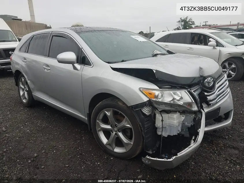 2012 Toyota Venza Xle V6 VIN: 4T3ZK3BB5CU049177 Lot: 45556237
