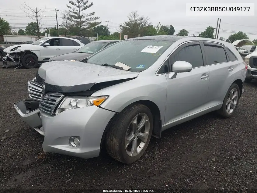 2012 Toyota Venza Xle V6 VIN: 4T3ZK3BB5CU049177 Lot: 45556237