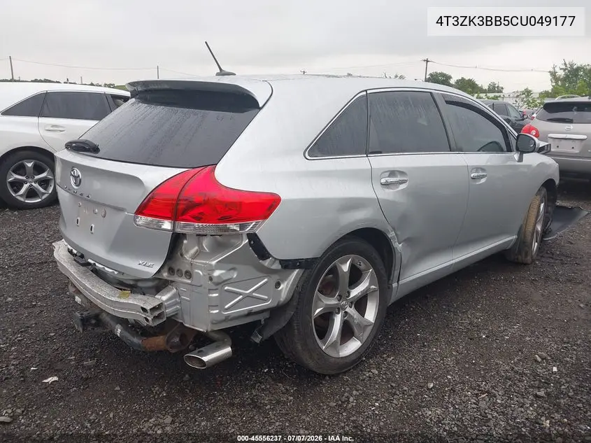 2012 Toyota Venza Xle V6 VIN: 4T3ZK3BB5CU049177 Lot: 45556237
