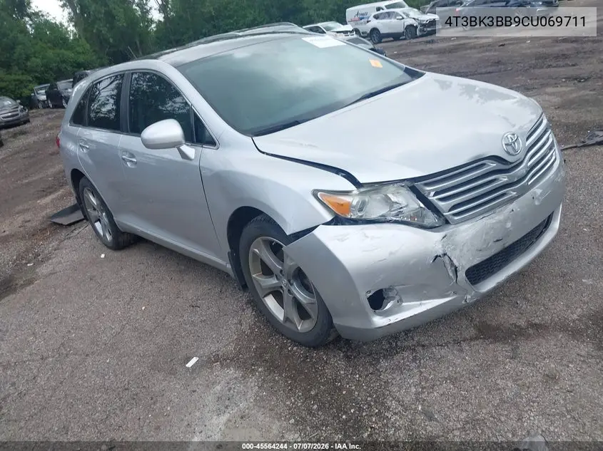 2012 Toyota Venza Limited V6 VIN: 4T3BK3BB9CU069711 Lot: 45564244