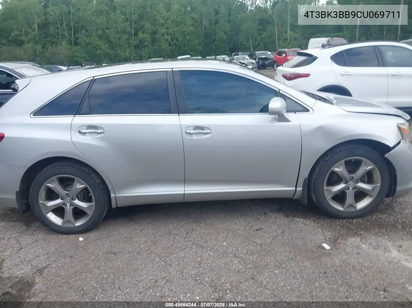 2012 Toyota Venza Limited V6 VIN: 4T3BK3BB9CU069711 Lot: 45564244