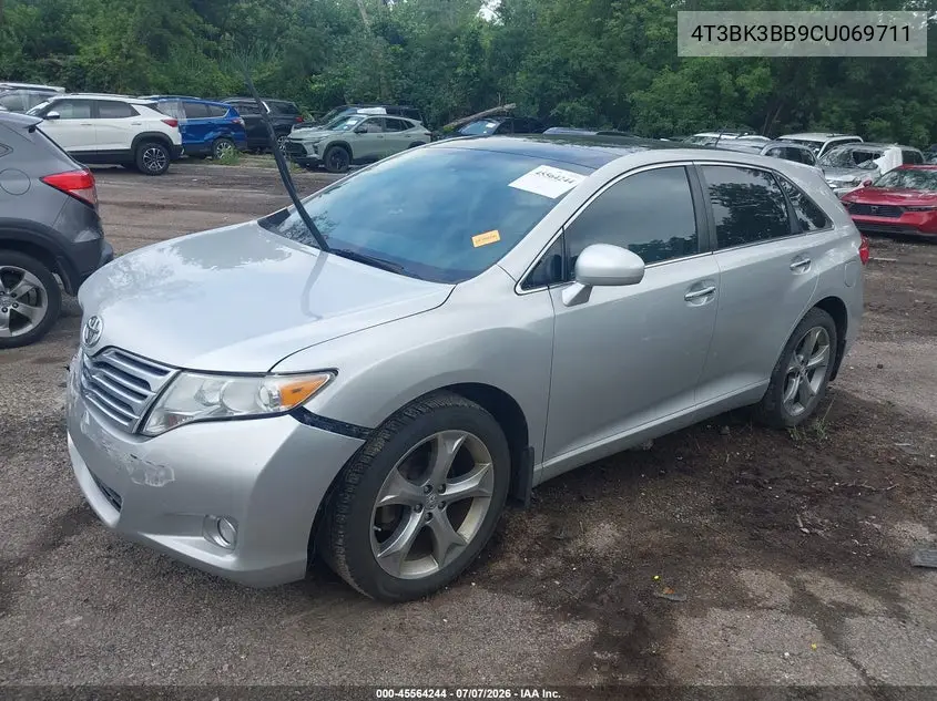 2012 Toyota Venza Limited V6 VIN: 4T3BK3BB9CU069711 Lot: 45564244