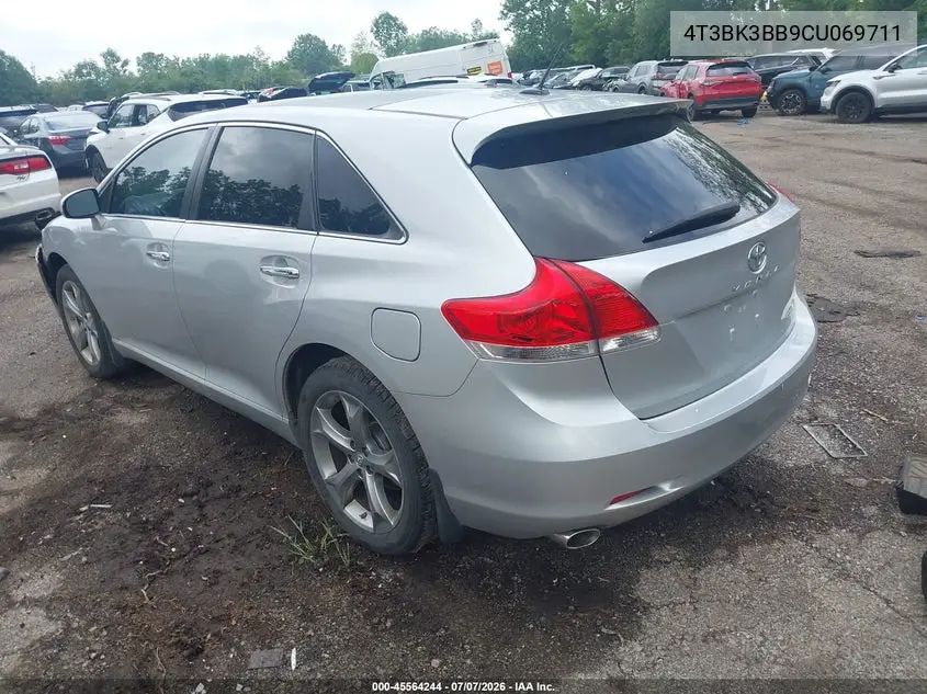2012 Toyota Venza Limited V6 VIN: 4T3BK3BB9CU069711 Lot: 45564244